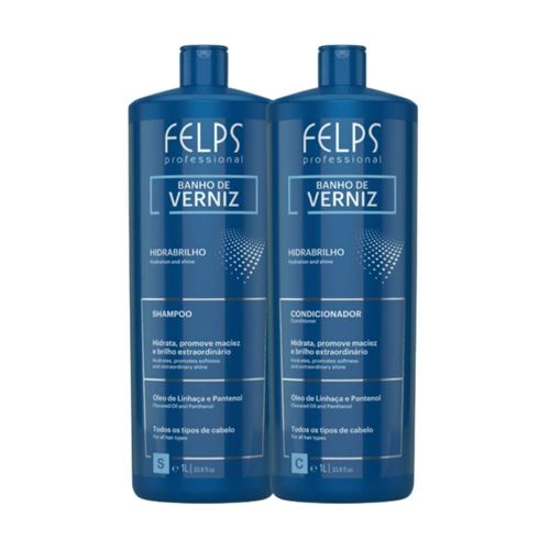 Kit Felps Banho de Verniz Shampoo e Condicionador 2 x1L
