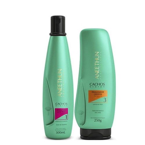 Kit Aneethun Cachos Shampoo 300 ml + Finalizador Crespos