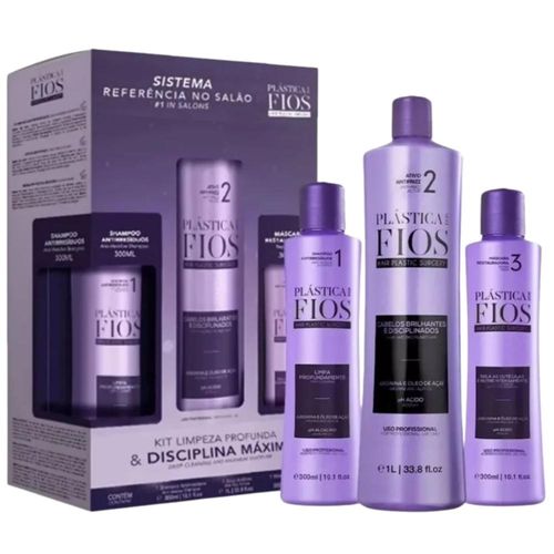 Progressiva Cadiveu Plástica dos Fios (2 x 300 ml+1 Litro)