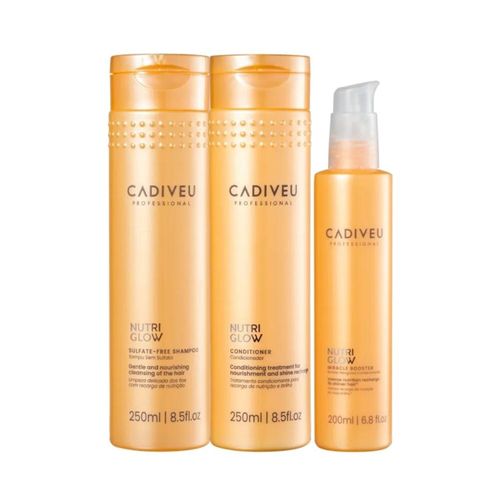 Kit Cadiveu Nutri Glow Shampoo + Condicionador + Fluído