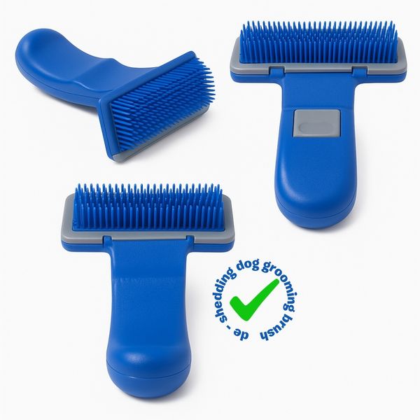 Escova Rasqueadeira Pet Automática p/ Cães Gatos, Remove Nós, Reduz Queda, Para Pelo Curto ou Longo