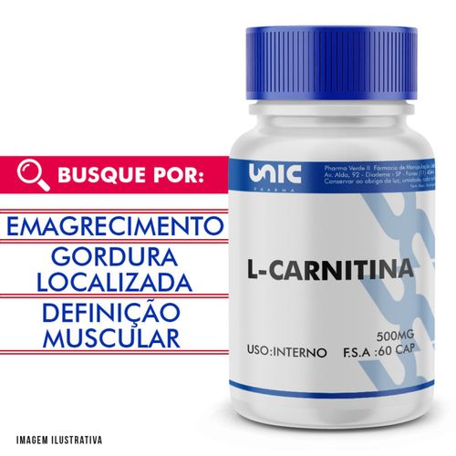 L-Carnitina 500mg 60 Doses