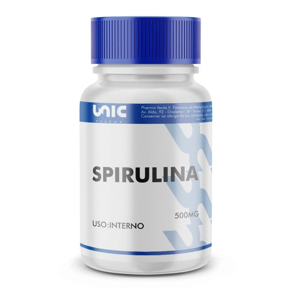 Spirulina 500mg 120 Cápsulas 120 Cápsulas 120 Cápsulas
