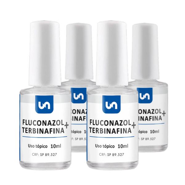 Kit 4 Fluconazol + Terbinafina esmalte 5 ML 10ML (Cada) 10 ML