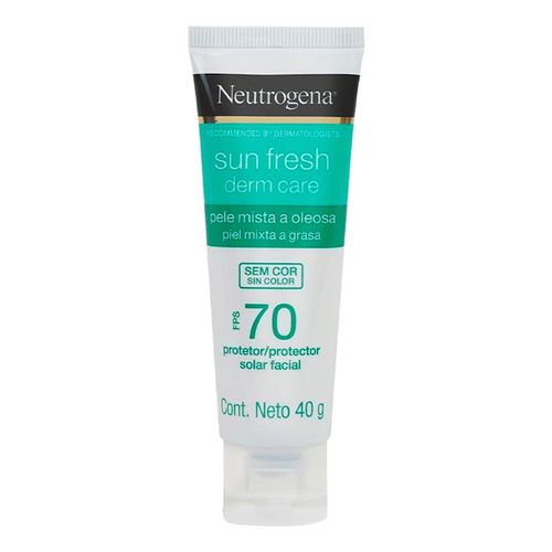 Kit Neutrogena Sun Fresh Protetor Solar Facial Derm Care FPS70 40g 2 Unidades