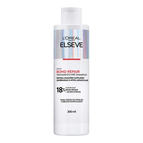 Kit Elseve Bond Repair Pré Shampoo 200ml + Shampoo Reconstrutor 200ml + Condicionador de 175ml