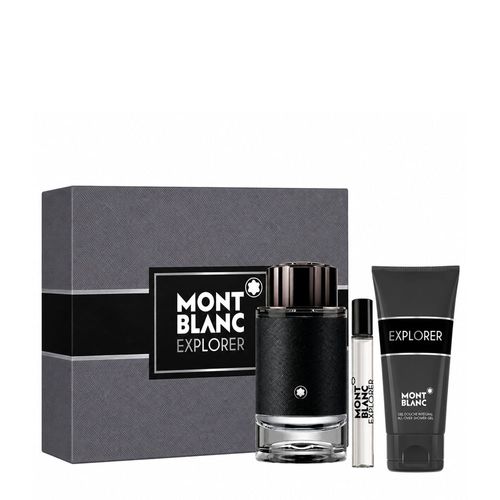 Kit Montblanc Explorer Masculino - Eau de Parfum 100ml + 7,5ml + Shower Gel 100ml Kit
