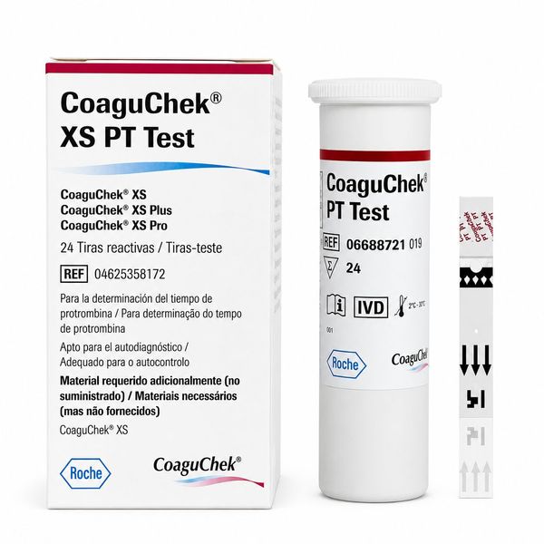 Tiras CoaguChek XS Roche 24 Unidades Teste INR
