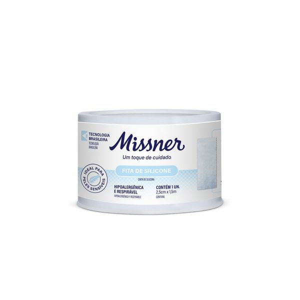 Fita de Silicone Remoção Sem Dor 2,5cm x 1,5m Missner