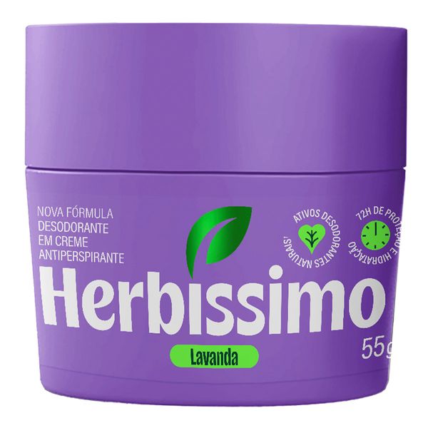 Desodorante Herbíssimo Lavanda 55g Creme