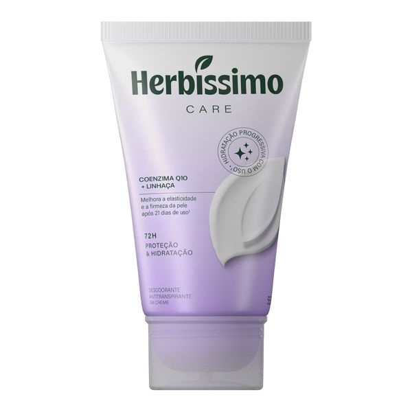 Creme Desodorante Antitranspirante Herbíssimo Care Linhaça Dana Bisnaga 55g
