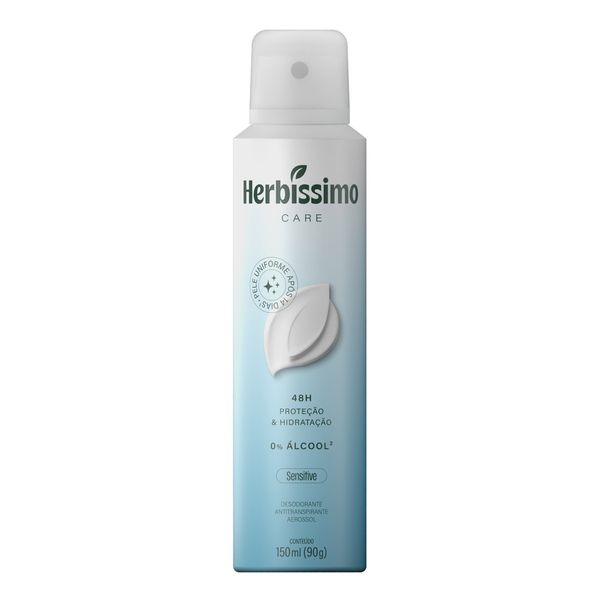 Desodorante Antitranspirante Herbíssimo Care Sensitive 150ml Aerossol