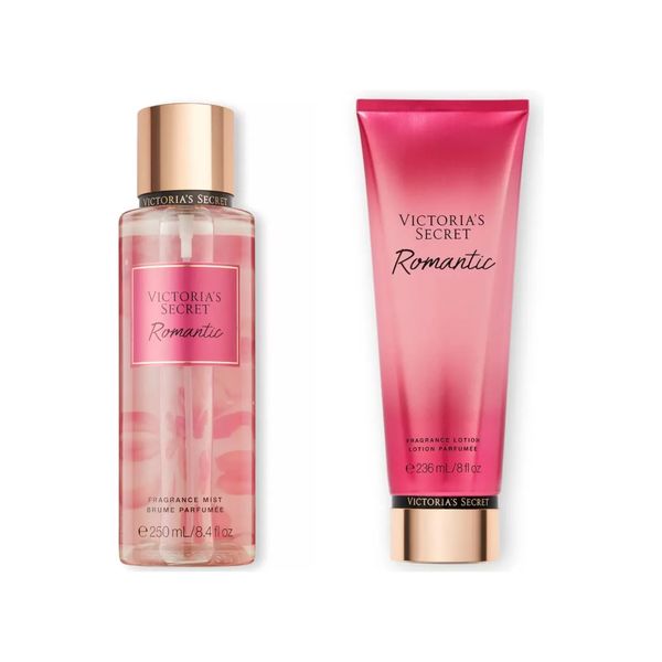 Combo victorias Secret Romantic Body Splash + Creme Hidratante Original 486ml