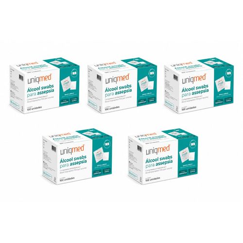500 und Alcool Swab 70% Saches Uniqmed