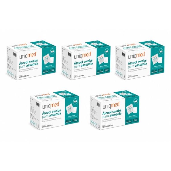500 und Alcool Swab 70% Saches Uniqmed