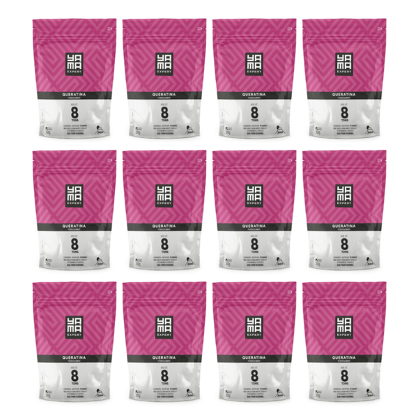 Kit Pó Descolorante Queratina Yamá Refil 300g com 12/un
