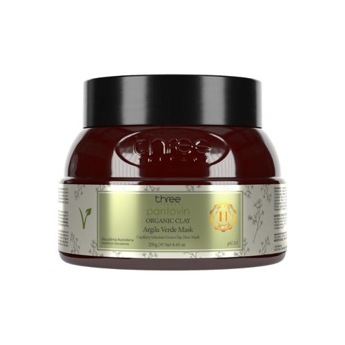Máscara Three Therapy Organic Clay Argila Verde 250 g