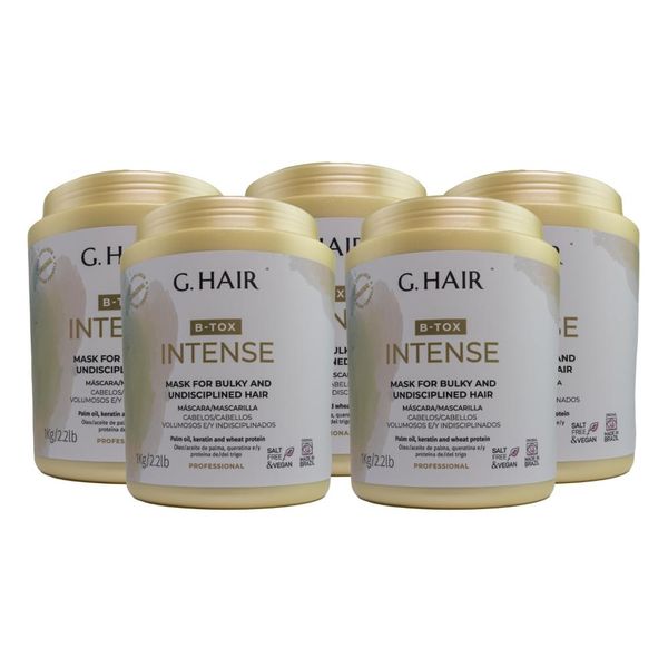 Kit G.Hair BTX Intense 5 Máscara 1 Kg