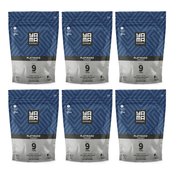 Kit Pó Descolorante Yamá Platinado Refil 300g com 6/Un