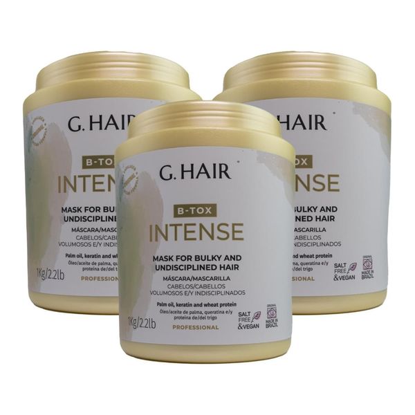 Kit G.Hair BTX Intense 3 Máscara 1 Kg