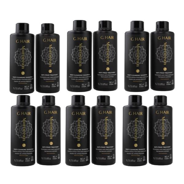 Kit G.Hair Escova Progressiva Marroquina 6 (2 x 1 Litro)