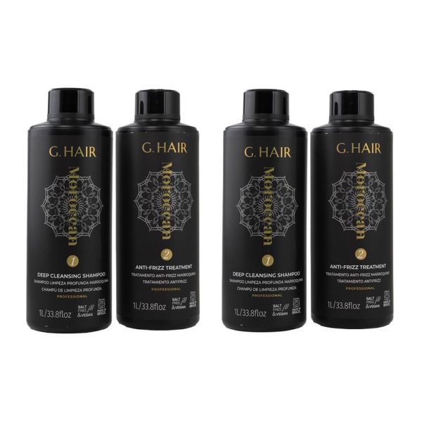 Kit G.Hair Escova Progressiva Marroquina 2 (2 x 1 Litro)