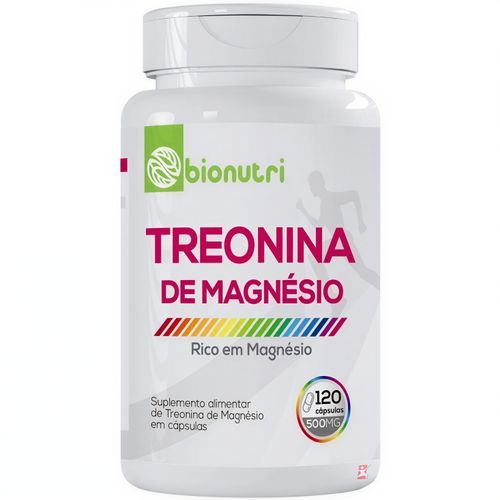 TREONINA DE MAGNÉSIO CONCENTRADO 100% IDR 120 CÁPSULAS – BIONUTRI