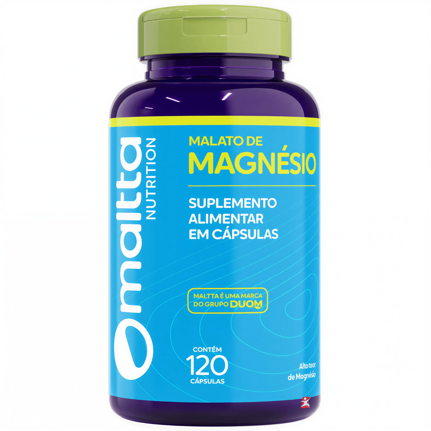 MAGNÉSIO MALATO PURO CONCENTRADO SUPER MINERAL 120 CÁPSULAS - MALTTA NUTRITION