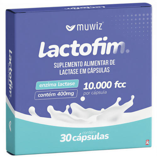 LACTOFIM 10.000 FCC POR CÁPSULA LACTASE 30 CAPSULAS - MUWIZ