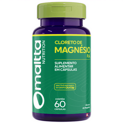 CLORETO DE MAGNÉSIO P.A CONCENTRADO 60 CÁPSULAS - MALTTA NUTRITION