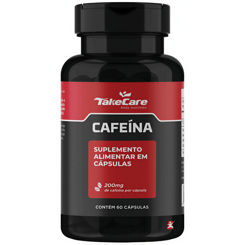 CAFEÍNA 200MG POR CÁPSULAS COM 60 CÁPSULAS - TAKE CARE