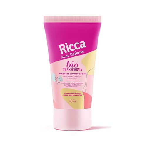 Sabonete Líquido Facial Ricca Bio Transforma 150g