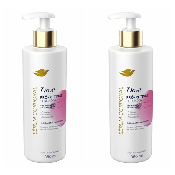 Kit com 2 Unidades de Sérum Corporal Dove Pró-Retinol Firmador 380ml