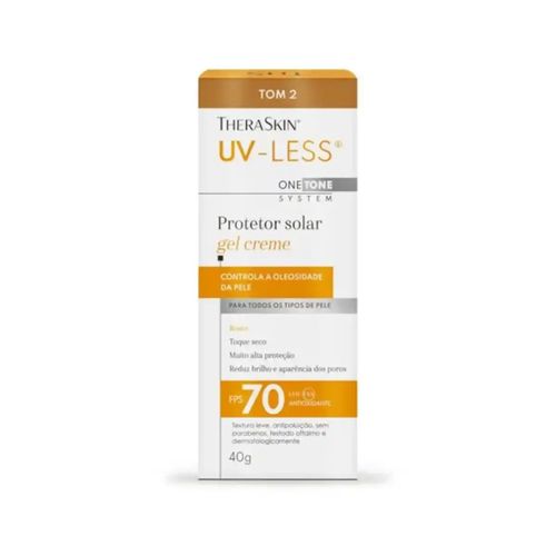 Theraskin Uv-Less Protetor Solar Gel Creme Tom 2 Fps70 40G