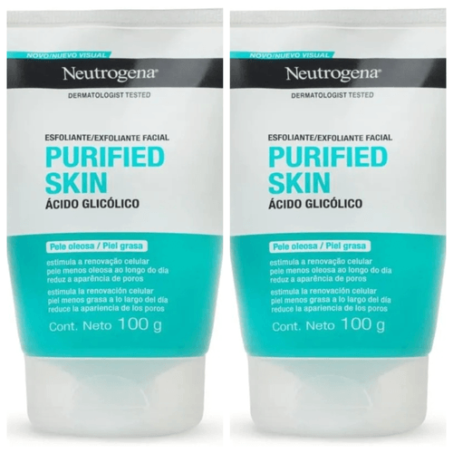 Kit com 2 Unidades de Neutrogena Purified Skin Esfoliante Facial 100g