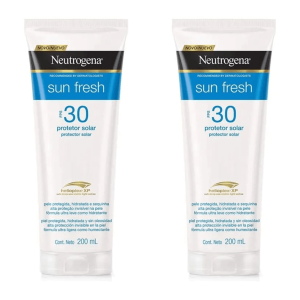Kit com 2 Unidades de Neutrogena Protetor Solar Sun Fresh 30 FPS 200ml
