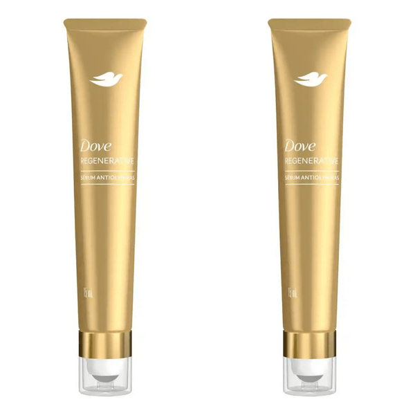 Kit com 2 Unidades de Dove Regenerative Sérum Antiolheiras 15ml