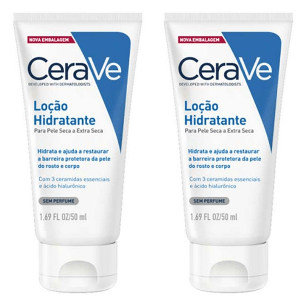 Kit com 2 Unidades de Hidratante Corporal Cerave Creme 50g