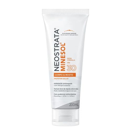 Protetor Solar Minesol Rosto E Corpo FPS30 Neostrata 200ml Protetor Solar Minesol Rosto E Corpo FPS30 Neostrata 200ml
