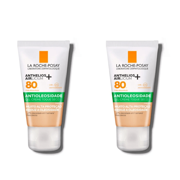 Kit com 2 Unidades de Protetor Solar Facial La Roche Posay Anthelios Airlicium FPS80 Cor 3.0 40g
