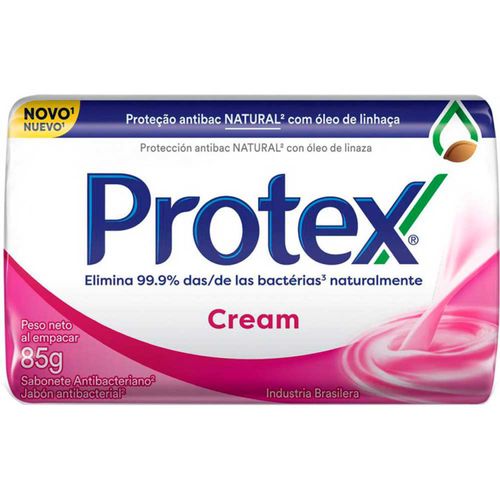 Kit com 2 Unidades de Sabonete em Barra Antibacteriano Protex Cream 85g