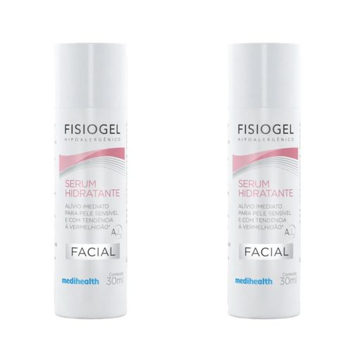 Kit com 2 Unidades de Sérum Facial Fisiogel A.I Ação Calmante Pele Sensível com 30ml