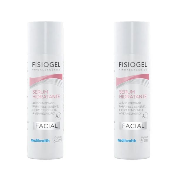 Kit com 2 Unidades de Sérum Facial Fisiogel A.I Ação Calmante Pele Sensível com 30ml