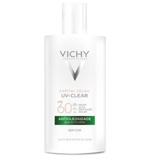 Vichy Capital Soleil Uv-Clear Protetor Solar Sem Cor FPS60 40g