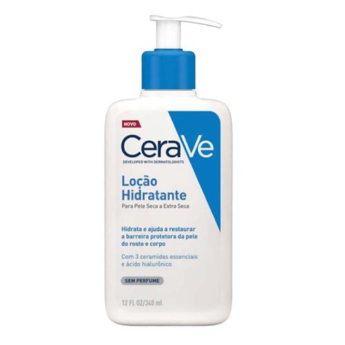 Loção Hidratante Corporal CeraVe para Pele Seca com Ácido Hialurônico e Ceramidas 340ml