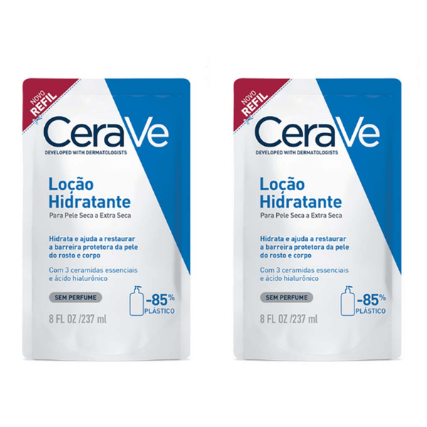 Kit com 2 Unidades de Loção Hidratante Corporal Refil CeraVe 237Ml