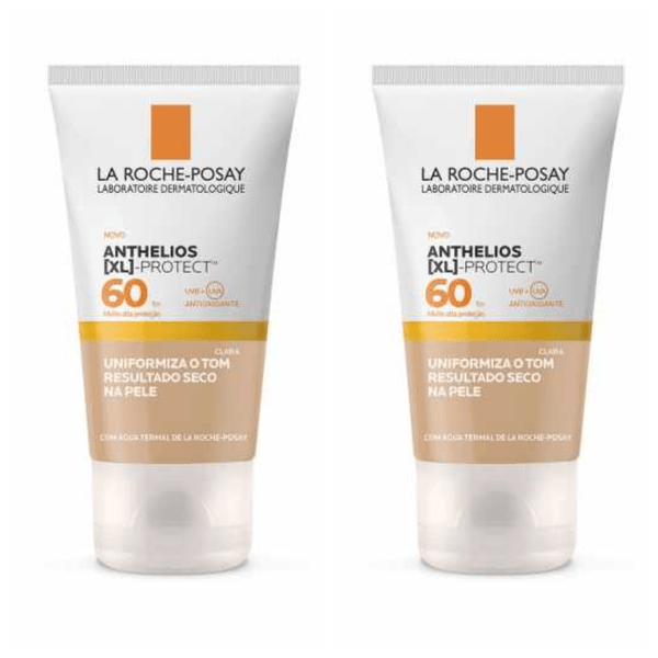 Kit com 2 Unidades de Protetor Solar Facial La Roche-Posay Anthelios XL-Protec FPS 60, pele clara,40g