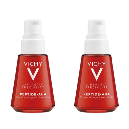 Kit com 2 Unidades de Sérum Facial Vichy Liftactiv Peptide AHA Ação-Pró-Colágeno 30ml
