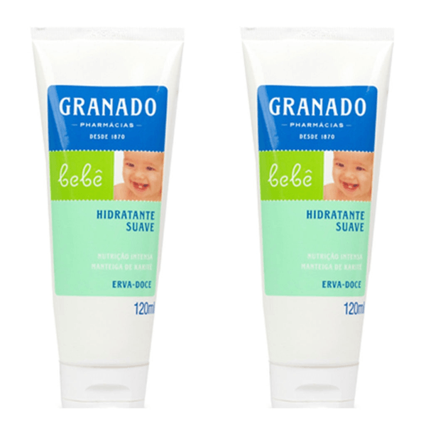 Kit com 2 Unidades de Granado Hidratante Bebê Erva-Doce 120ml