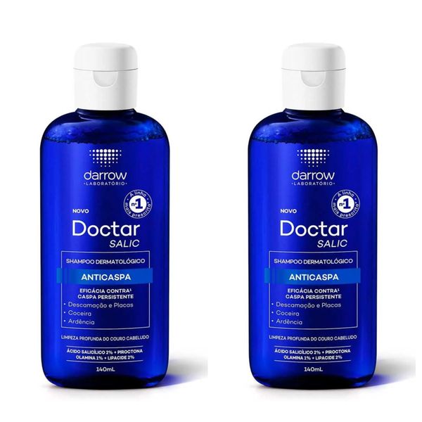 Kit com 2 Unidades de Doctar Salic Shampoo Anticaspa 140ml - Darrow
